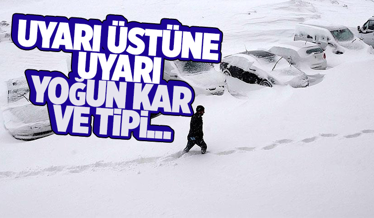 Sakarya için yoğun kar ve tipi uyarısı