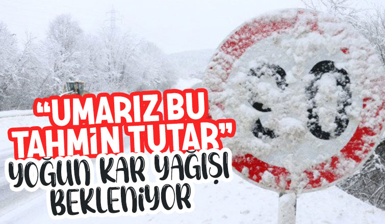 Sakarya için yoğun kar yağışı uyarısı