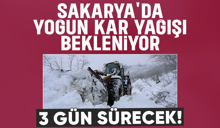 Sakarya için yoğun kar yağışı uyarısı