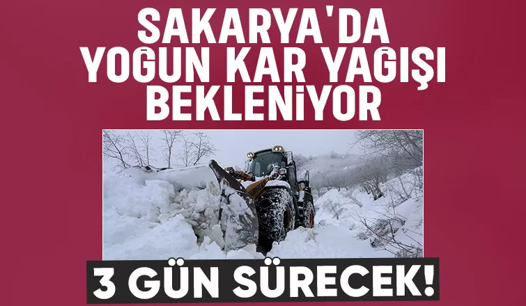 Sakarya için yoğun kar yağışı uyarısı