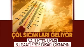 Sakarya için yüksek sıcaklık uyarısı