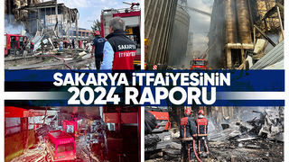Sakarya itfaiyesi 2024'de binlerce yangına müdahale etti