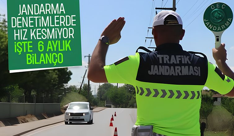 Sakarya jandarmadan 6 ayda 800 binden fazla denetim