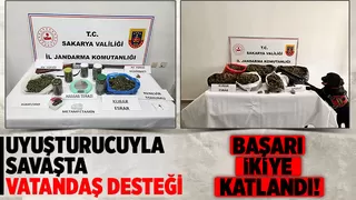 Sakarya Jandarmadan uyuşturucuyla mücadele açıklaması