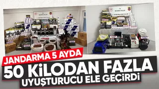 Sakarya jandarmanın 5 aylık uyuşturucu raporu