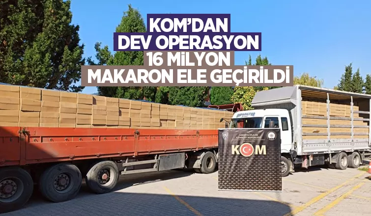 Sakarya KOM'dan dev operasyon