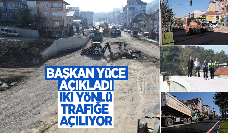 Sakarya Köprülü Kavşağı iki yönlü olarak trafiğe açılacak
