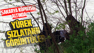 Sakarya Köprüsü altında yürek sızlatan görüntüler