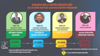 Sakarya MEM'den uzaktan eğitim konferansları 