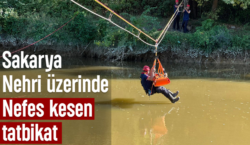 Sakarya Nehri'nde kurtarma tatbikatı