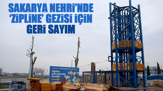Sakarya Nehri'nde zipline projesinde son durum