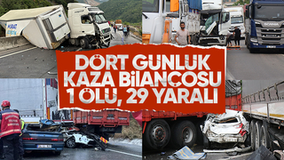 Sakarya'nın 4 günlük kaza bilançosu