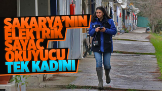 Sakarya'nın elektrik sayaç okuyucu tek kadını