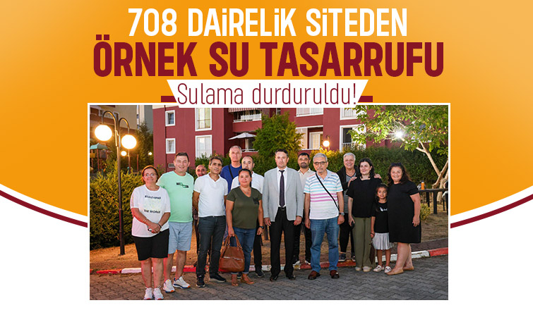 Sakarya'nın en büyük sitelerinden biri; Su tasarrufu için önemli karar aldı