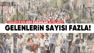 Sakarya'nın göç istatistikleri açıklandı