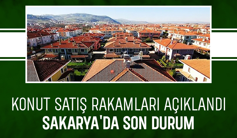 Sakarya'nın konut satış rakamları açıklandı