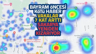 Sakarya'nın korona haritası kızarmaya başladı