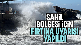 Sakarya'nın sahil kesimi için fırtına uyarısı