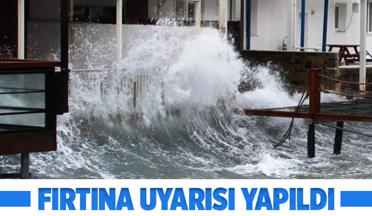 Sakarya'nın sahil kesimi için fırtına uyarısı