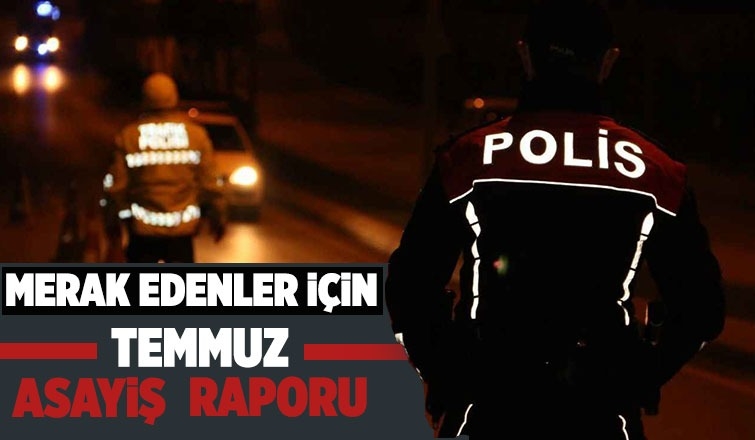 Sakarya'nın Temmuz ayı asayiş raporu