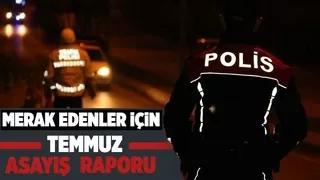 Sakarya'nın Temmuz ayı asayiş raporu