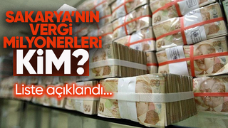 Sakarya'nın vergi rekortmenleri belli oldu