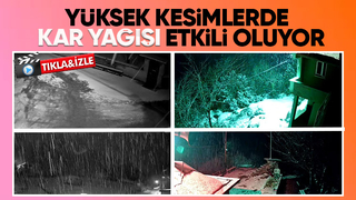 Sakarya nın yüksek kesimlerine kar yağdı