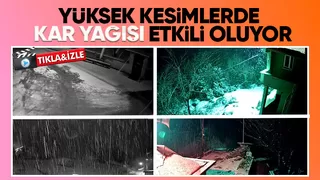 Sakarya nın yüksek kesimlerine kar yağdı