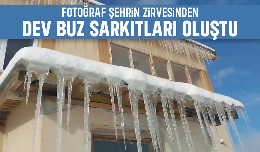 Sakarya'nın zirvesi dondu; Buz sarkıtları oluştu