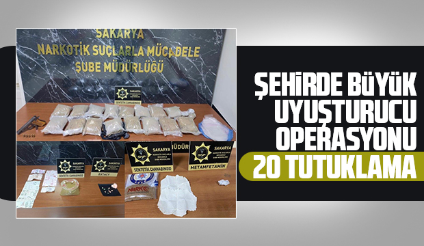 Sakarya polisinden zehir tacirlerine darbe