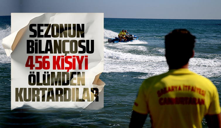 Sakarya sahillerinde 456 kişi boğulmaktan kurtarıldı