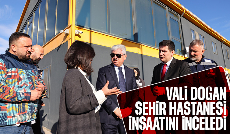 Sakarya Şehir Hastanesi inşaatında inceleme yaptılar
