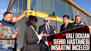 Sakarya Şehir Hastanesi inşaatında inceleme yaptılar