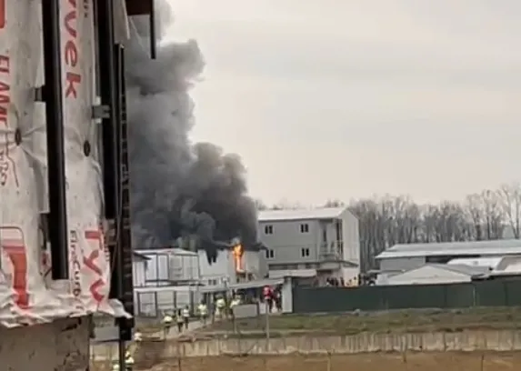 Sakarya Şehir Hastanesi şantiyesinde yangın