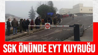 Sakarya SGK önünde EYT kuyruğu