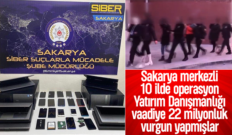 Sakarya Siber polisten 10 ilde operasyon
