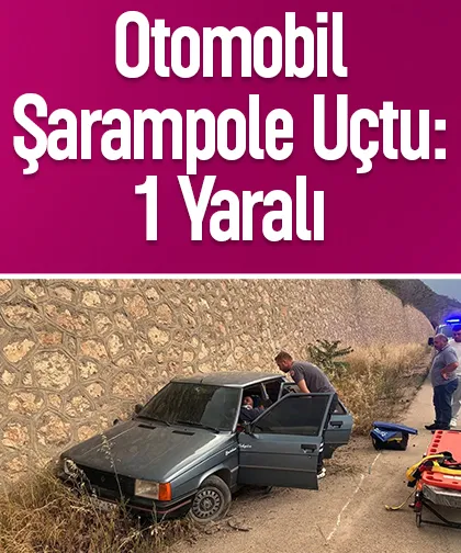 Sakarya Sınırına Yakın Mevkiide Otomobil Şarampole Devrildi