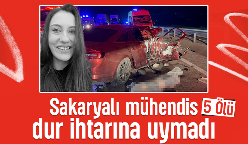 Sakaryalı sürücü dur ihtarına uymadı 5 ölü