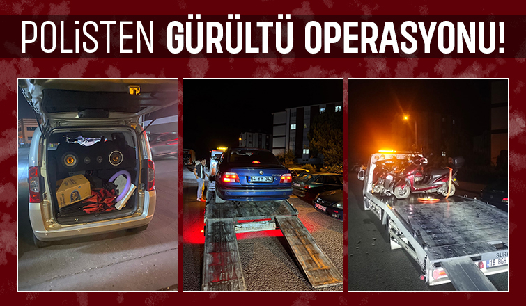 Sakarya trafiğinde gürültü operasyonu; Ceza yağdı