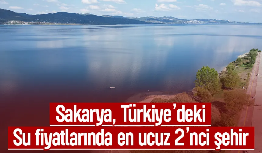 Sakarya Türkiye'nin en ucuz su tüketen ikinci şehri