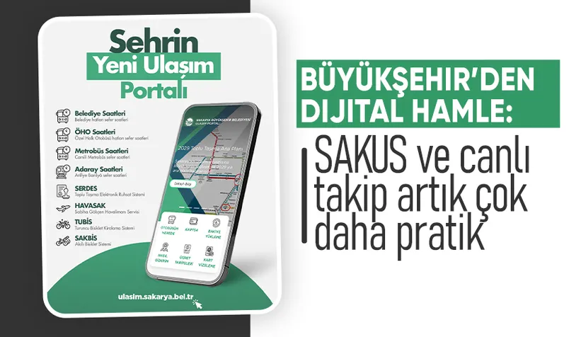 Sakarya ulaşım portalı devrede