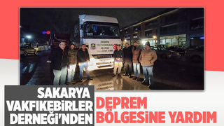 Sakarya Vakfıkebirler Derneği'nden yardım tırı gönderildi