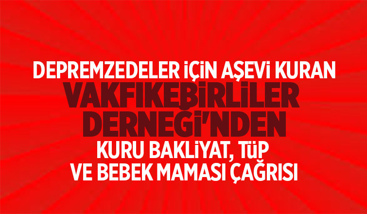 Sakarya Vakfıkebirliler Derneği'nden aşevi için yardım çağrısı