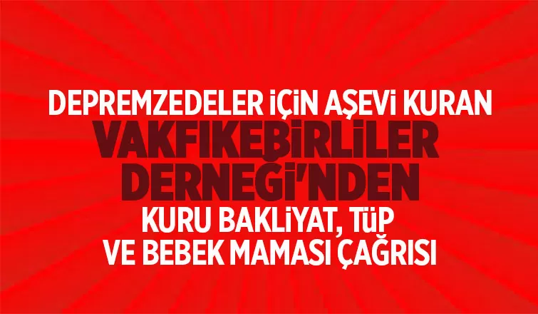 Sakarya Vakfıkebirliler Derneği'nden aşevi için yardım çağrısı