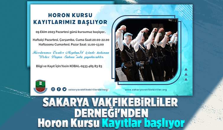 Sakarya Vakfıkebirlirler Derneği horon kursu düzenliyor