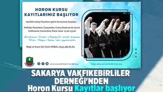 Sakarya Vakfıkebirlirler Derneği horon kursu düzenliyor