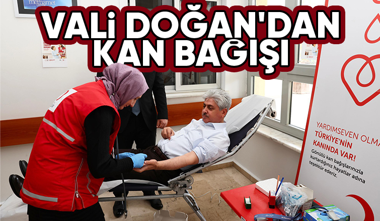 Sakarya Valisi kan bağışında bulundu