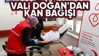 Sakarya Valisi kan bağışında bulundu