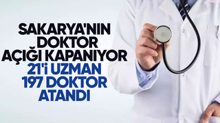 Sakarya'ya 197 doktor atandı