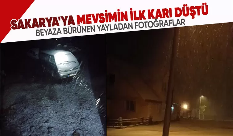 Sakarya'ya mevsimin ilk karı düştü